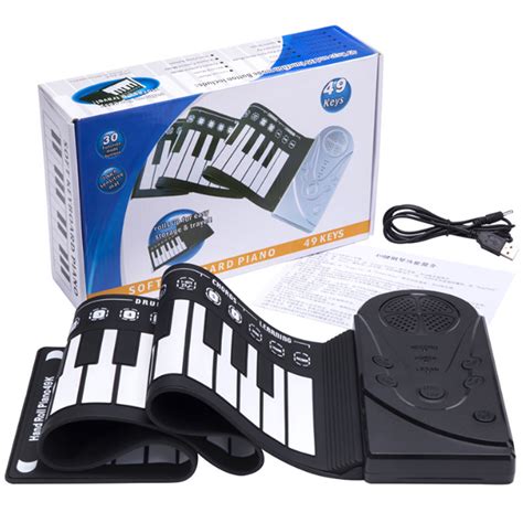portable  keys hand roll  piano midi electronic keyboard
