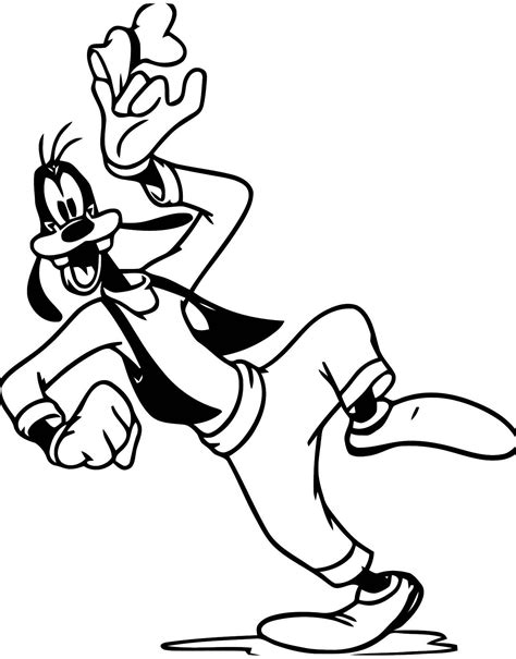 goofy coloring pages  wecoloringpagecom