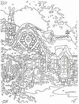 Coloring Pages Kinkade Thomas Template sketch template