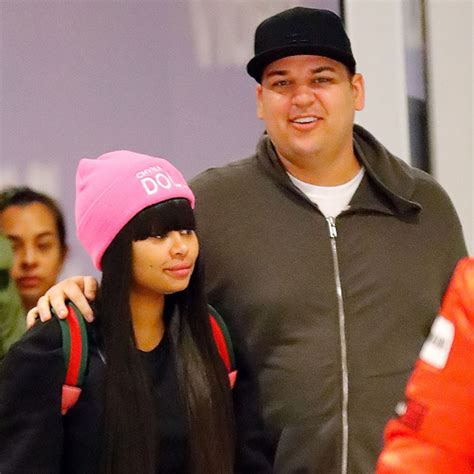 Blac Chyna And Rob Kardashian All Smiles Arriving In New York City E