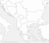 Balkan Umrisskarte Freeworldmaps Einfache Hochauflösende Namen sketch template