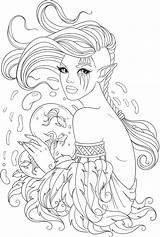Coloring Pages Adult Pdf Printable Stress Artsy Fairy Adults Line Relief Sheets Print Color People Books Mandala sketch template