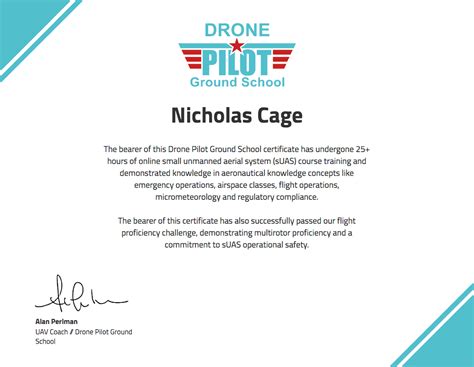 drone training certificate drone pilot ground school