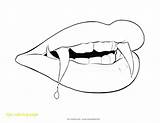 Vampire Coloring Pages Halloween Lips Drawing Fangs Printable Vampires Diaries Teeth Drawings Kids Templates Sheets Color Colouring Sketch Print Outline sketch template