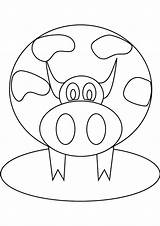Fat Skinny Coloring Cows Template sketch template