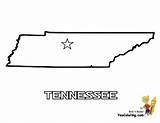 Coloring Map Tennessee State Outline Pages Printable Kids America States Sketchite Sketch Usa Popular sketch template