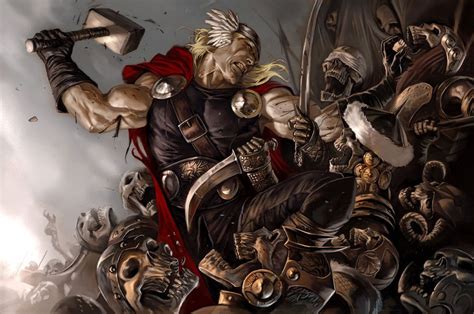Mitología Nórdica Thor El Dios Del Trueno