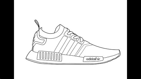 adidas shoes drawing coloring pages