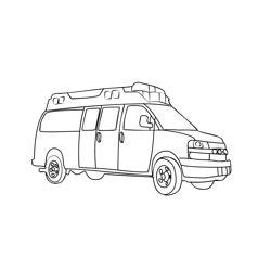 emergency vehicle coloring page  kids  ambulances printable