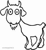 Coloring Pages Color Goat Plate Sheet Animal Printable Kaynak Kids sketch template