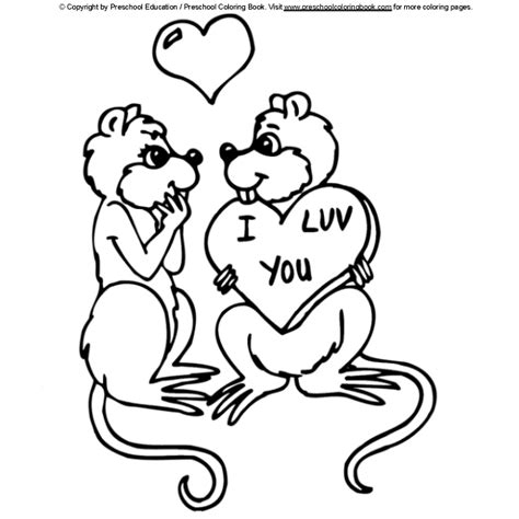 wwwpreschoolcoloringbookcom valentines day coloring page