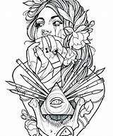 Coloring Pages Tattoo Printable Adult Tattoos Colouring Star Color Designs Print Getcolorings Book Getdrawings Popular Prissy Inspiration sketch template