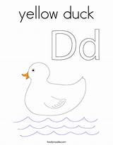 Duck Yellow Coloring Outline Built California Usa Twistynoodle Noodle sketch template