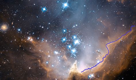 viewspace gathering light star cluster ngc