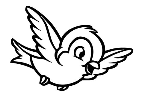 print coloring page bird  file include svg png eps dxf