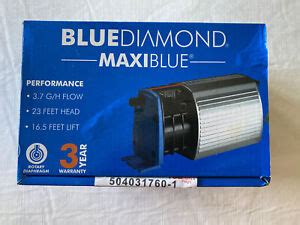 blue diamond maxi blue condensate removal pump     box  ebay