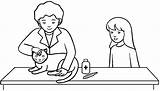 Coloring Veterinarian Pages Checking Cat Health Kids Animal Encouraging Kind sketch template