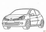 Renault Rs Coloring Pages Clio Sport Luxe Lux Nissan Skyline Car Printable sketch template