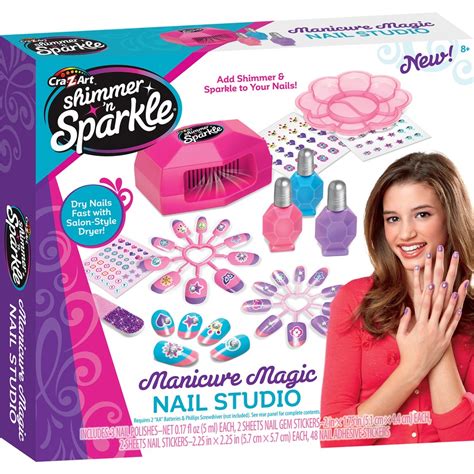 shimmer  sparkle manicure magic nail studio big