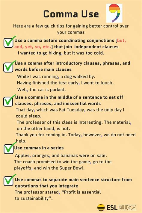 rules   commas correctly eslbuzz