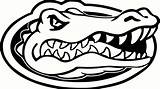Gator Florida Gators Logo Coloring Pages Football Clipart Decal Color Mascot Clip Drawing Silhouette Outline Uf Logos Ncaa Sticker Vinyl sketch template