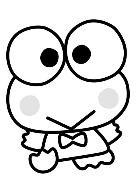 lovely keroppi coloring page  printable coloring pages  kids