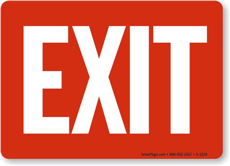 web leading site  exit signs  exit entrance signs sku