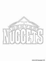 Nuggets Denver Coloring Logo Nba Pages Sport Printable Color Chicken Drawing Print Template sketch template