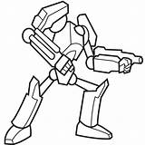 Coloring Pages Robot Fighting Star Getcolorings Wars Robots Color sketch template