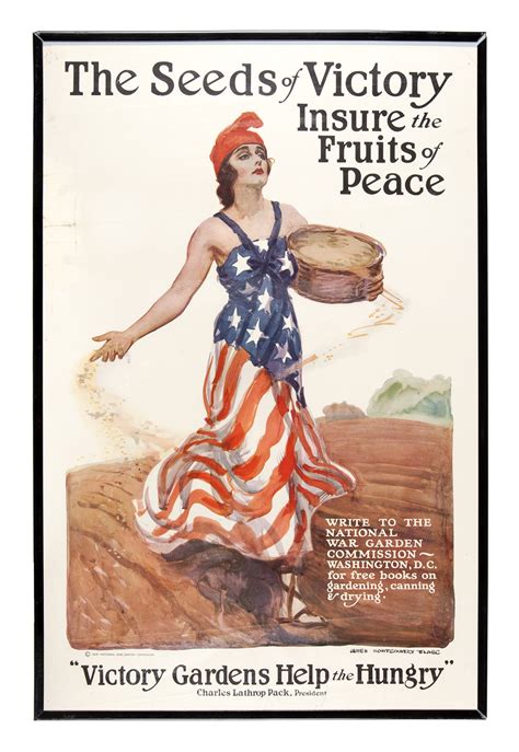 antique advertising victory gardens patriotic poster antique