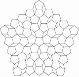 Shapes Pentagon Fibonacci Mandalas Colorpagesformom Penrose Tiling Artflakes Cappello Sposa Driedimensionaal Elastiekjes Uncinetto sketch template