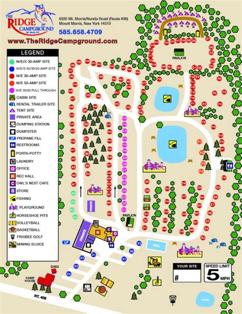 campground site maps