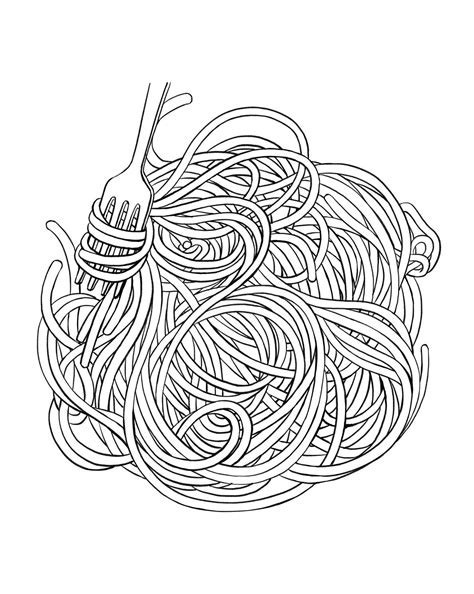 coloring page twisty noodle images   finder