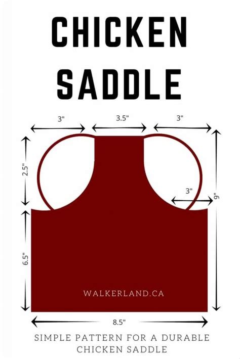 chicken saddle pattern      saddles