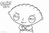 Stewie Family Coloring Guy Pages Line Drawing Gangster Printable Color Kids Brian Adults Template Bettercoloring sketch template