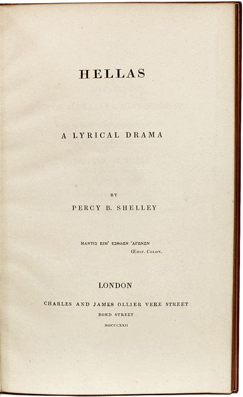 percy bysshe shelley antique hellas  lyrical drama  edition