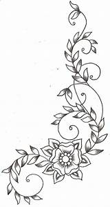 Flower Vines Drawing Patterns Wood Pattern Burning Vine Stencils Embroidery Pyrography Tattoos Visit sketch template