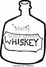 Whiskey Bottle Drawing Getdrawings Cartoon sketch template