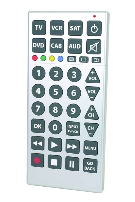 big button universal remote control  tv dvd vcr extra large ebay