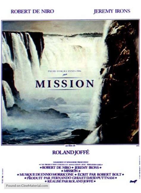 the mission french movie poster copyright by respective movie roland joffes the