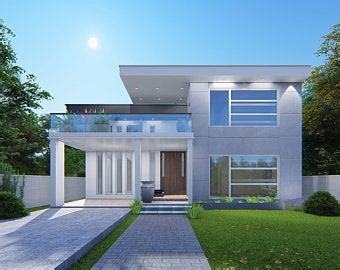 creative architectural  modeling   architecturehome  etsy modern style house plans