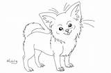 Chihuahua sketch template