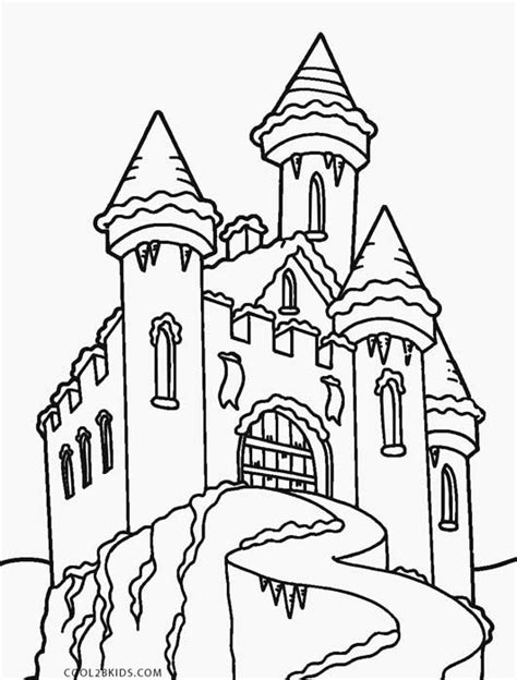 frozen castle coloring pages coloring pages