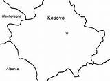 Handout Kosovo Flag Printable Map sketch template