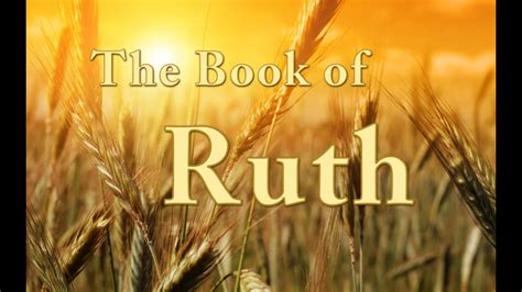 book  ruth chapters    bible study youtube