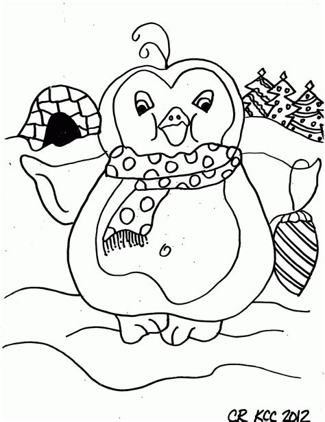 cute penguin printable coloring page  kids kids creative chaos
