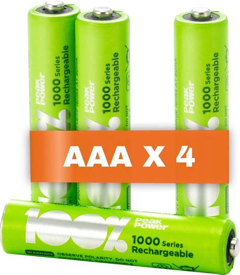 peak power oplaadbare batterijen aaa duurzame keuze nimh aaa batterij micro bol