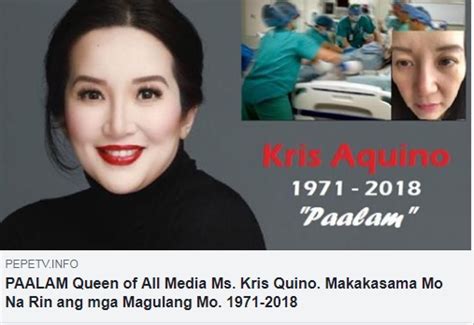 no philippine film star kris aquino has not died fact check