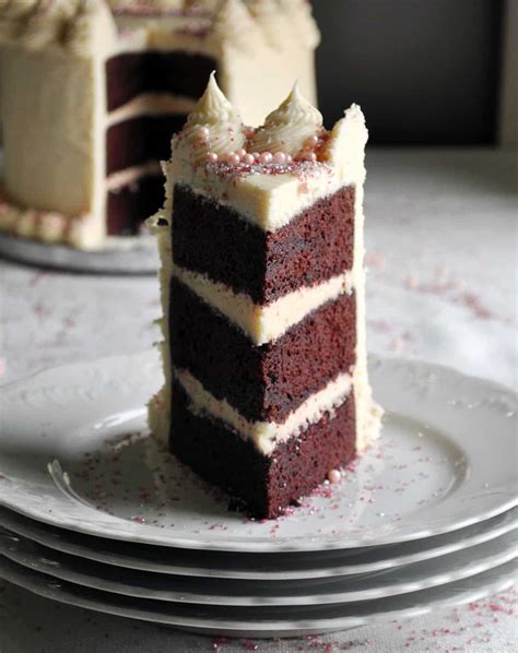 red velvet cake recipe triple layer  cream cheese buttercream