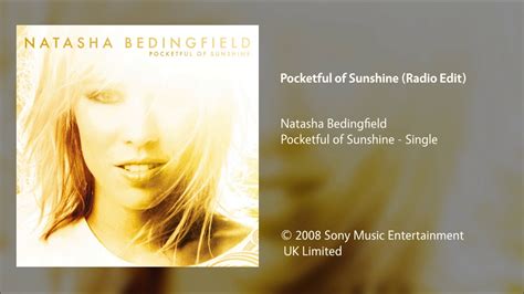 Natasha Bedingfield Pocketful Of Sunshine Radio Edit